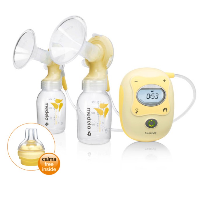 Medela Freestyle elektrisk dubbelbröstpump med Calma