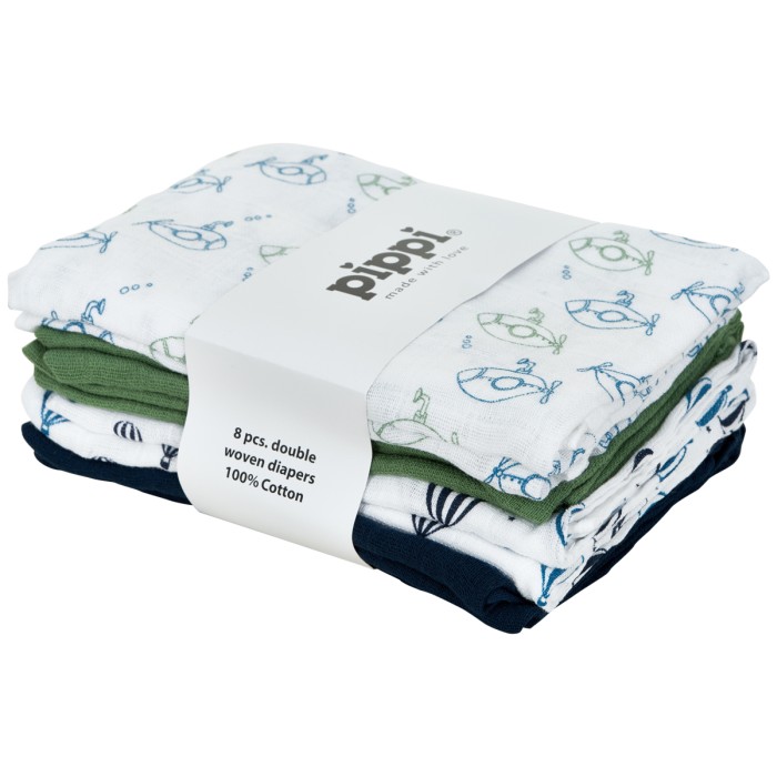 bubblare 1: Pippi Snuttefilt 8-pack (Grön)